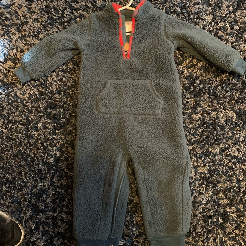 2 Carters fleece one pieces 2 for $15